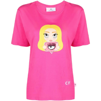 Abbigliamento Donna T-shirt & Polo Chiara Ferragni 71CBHT22CJC0T446 Rosa