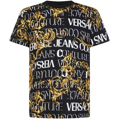 Abbigliamento Uomo T-shirt & Polo Versace Jeans Couture 73GAH6S0JS099G89 Nero