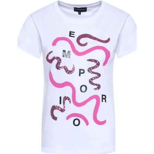 Abbigliamento Donna T-shirt & Polo Emporio Armani 3H2T7I2J95Z0100 Bianco