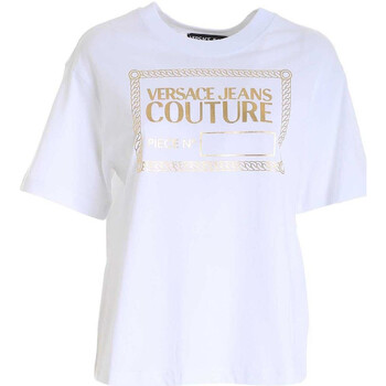 Abbigliamento Donna T-shirt & Polo Versace Jeans Couture 71HAHT13CJ00TG03 Bianco