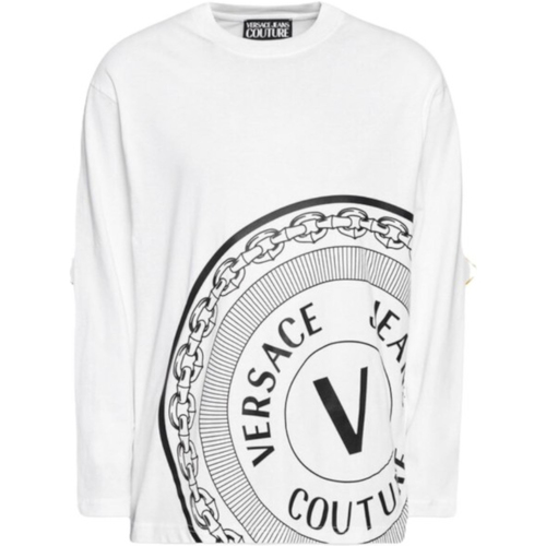 Abbigliamento Uomo T-shirt & Polo Versace Jeans Couture 71GAHT20CJ00T003 Bianco