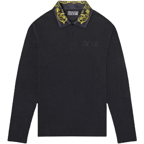 Abbigliamento Uomo T-shirt & Polo Versace Jeans Couture 71GAGT04CJ01TG89 Nero
