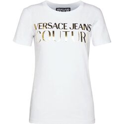 Abbigliamento Donna T-shirt & Polo Versace Jeans Couture 72HAHG01CJ02GG03 Bianco