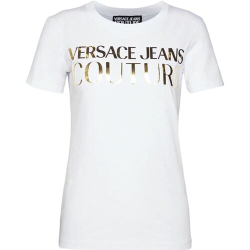 Abbigliamento Donna T-shirt & Polo Versace Jeans Couture 72HAHG01CJ02GG03 Bianco