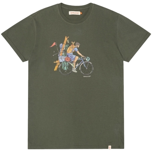 Abbigliamento Uomo T-shirt & Polo Revolution Regular T-Shirt 1333 CYC - Army Verde