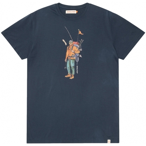 Abbigliamento Uomo T-shirt & Polo Revolution Regular T-Shirt 1333 HIK - Navy Blu