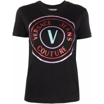 Abbigliamento Donna T-shirt & Polo Versace Jeans Couture 73HAHT13CJ00T899 Nero