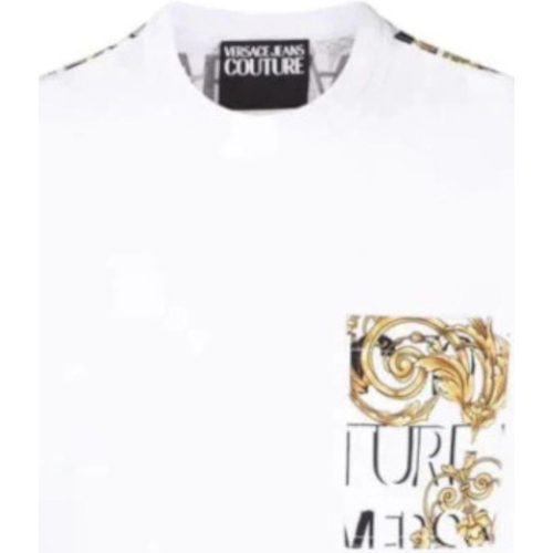 Abbigliamento Uomo T-shirt & Polo Versace Jeans Couture 73GAH6R0JS099G03 Bianco