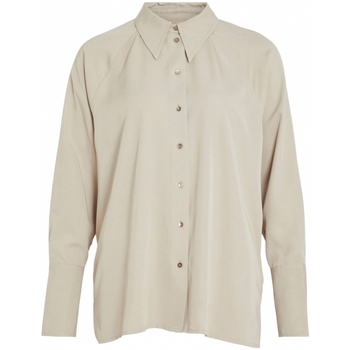 Abbigliamento Donna Top / Blusa Vila Shirt Storia L/S - Feather Grey Beige