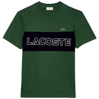 Abbigliamento Uomo T-shirt maniche corte Lacoste CAMISETA HOMBRE   REGULAR FIT TH1712 Verde