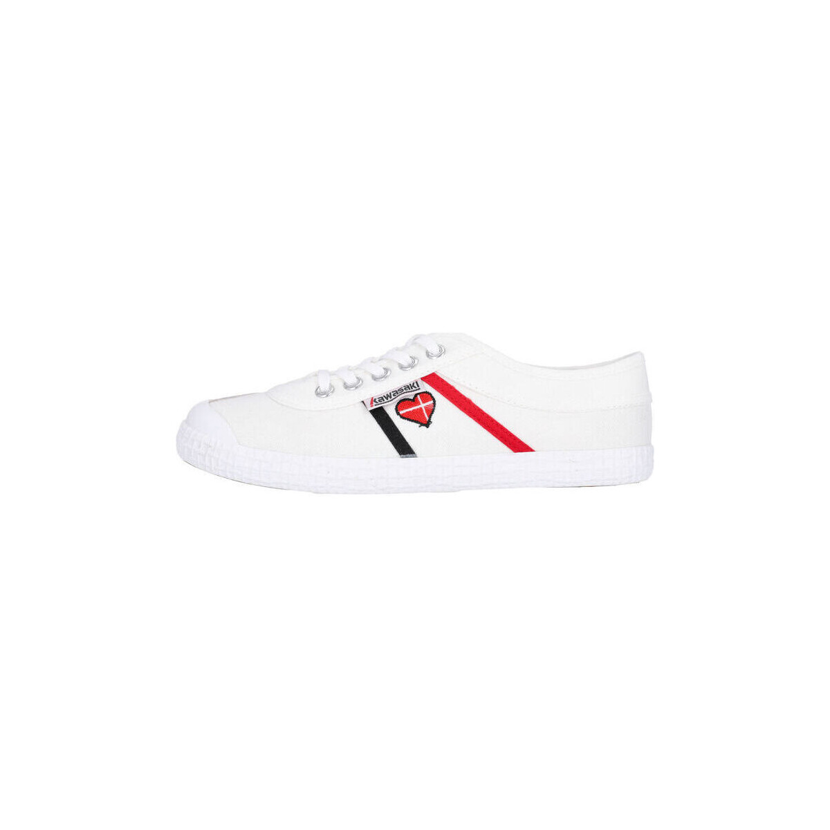 Scarpe Sneakers Kawasaki Heart Canvas Shoe K194523-ES 1002 White Bianco