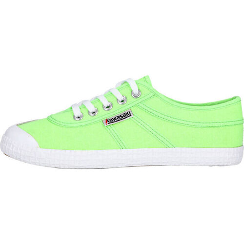 Scarpe Sneakers Kawasaki Original Neon Canvas shoe K202428-ES 3002 Green Gecko Verde