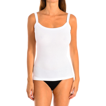 Abbigliamento Donna Top / T-shirt senza maniche Kisses&Love 710-BLANCO Bianco