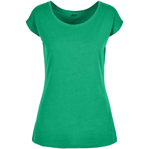 Abbigliamento Donna T-shirts a maniche lunghe Build Your Brand Basic Verde