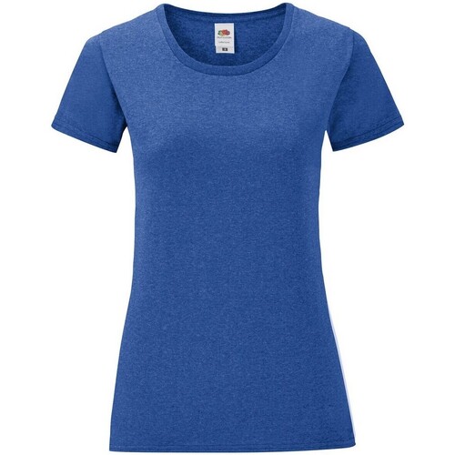 Abbigliamento Donna T-shirts a maniche lunghe Fruit Of The Loom Iconic Blu