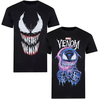 Abbigliamento Uomo T-shirts a maniche lunghe Venom TV955 Nero