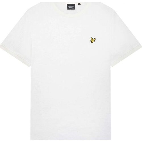 Abbigliamento Uomo T-shirt & Polo Lyle & Scott TS1809V MILANO TRIM-626 WHITE Bianco