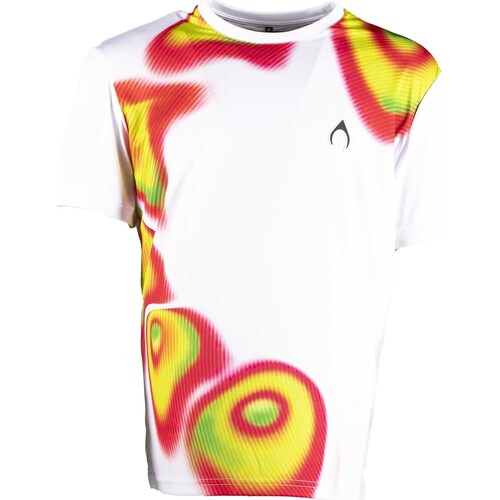Abbigliamento Uomo T-shirt & Polo Nytrostar T-Shirt With Oval Multicolor Print Bianco