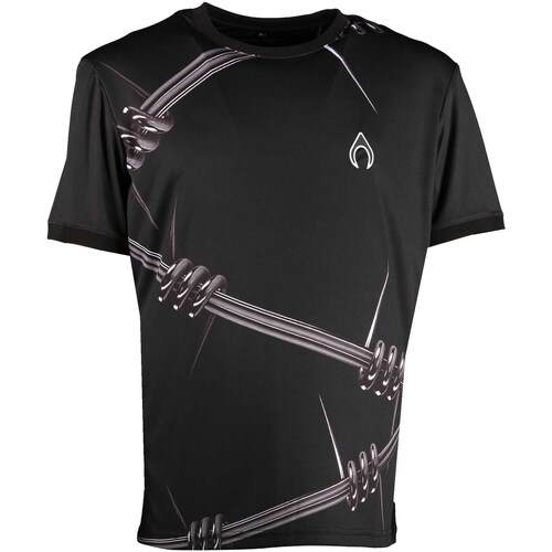 Abbigliamento Uomo T-shirt & Polo Nytrostar T-Shirt With Barbed Wire Print Nero