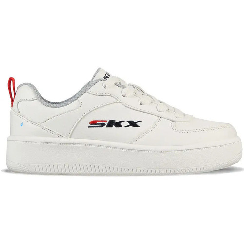 Scarpe Unisex bambino Sneakers Skechers Sport Court 92 Bianco