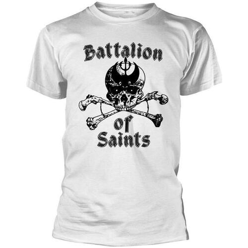 Abbigliamento T-shirts a maniche lunghe Battalion Of Saints PH851 Bianco