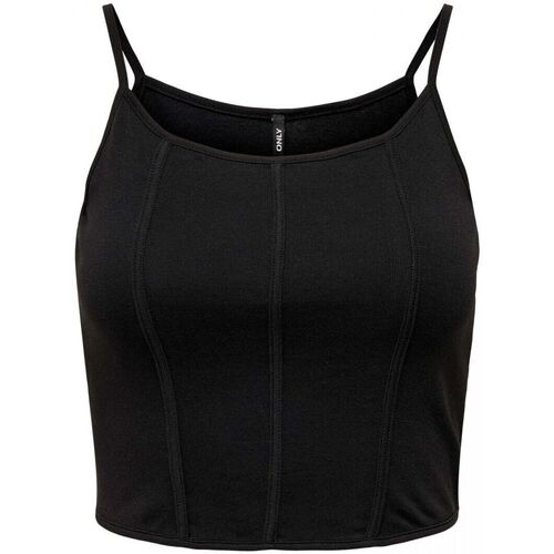 Abbigliamento Donna Top / T-shirt senza maniche Only 15294676 NEW KIRA-BLACK Nero