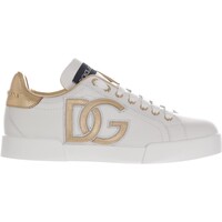 Scarpe Donna Sneakers D&G 133409 Bianco - Oro