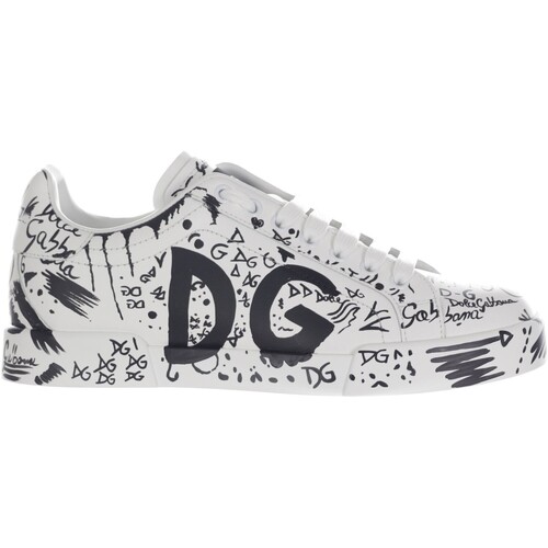 Scarpe Donna Sneakers D&G 133411 Bianco - Nero