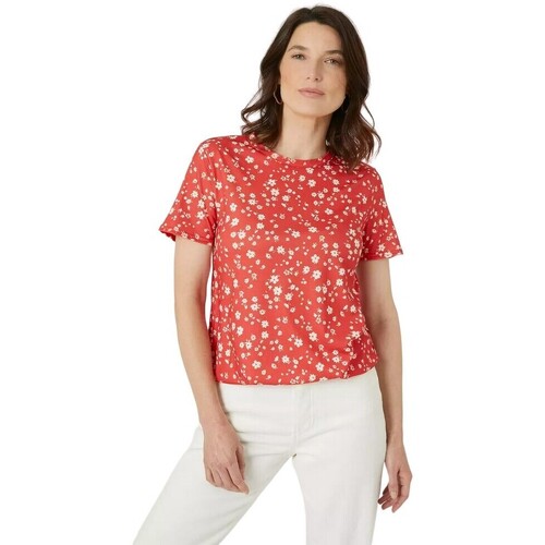 Abbigliamento Donna T-shirts a maniche lunghe Maine DH5926 Rosso