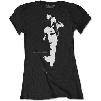 Abbigliamento Donna T-shirts a maniche lunghe Amy Winehouse  Nero