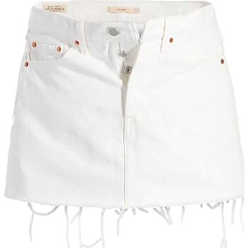 Abbigliamento Donna Gonne Levi's Icon Skirt Z9861   White Worn In Bianco