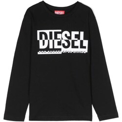 Abbigliamento Bambino T-shirt maniche corte Diesel J01535-00YI9 Nero