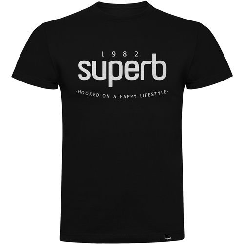Abbigliamento Uomo T-shirt maniche corte Superb 1982 3000-BLACK Nero
