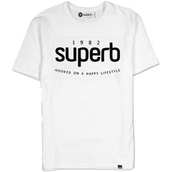 Abbigliamento Uomo T-shirt maniche corte Superb 1982 3000-WHITE Bianco