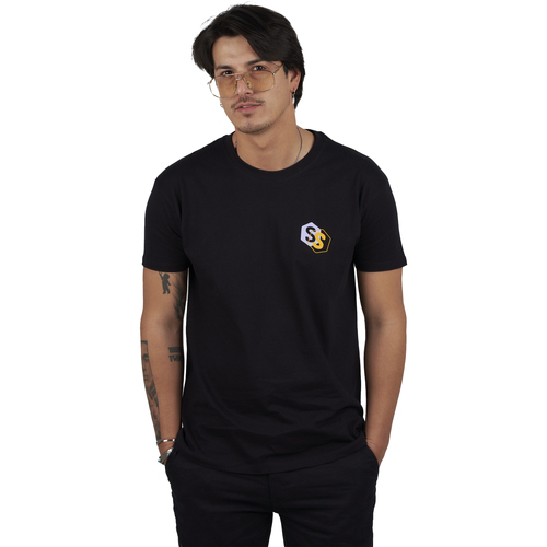 Abbigliamento Uomo T-shirt maniche corte Superb 1982 SPRBCA-2202-BLACK Nero
