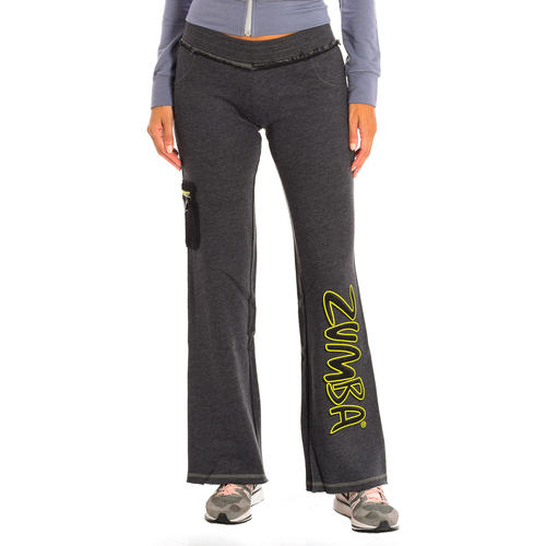 Abbigliamento Donna Pantaloni da tuta Zumba Z1B00107-GRIS Grigio