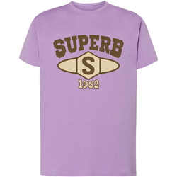 Abbigliamento Uomo T-shirt maniche corte Superb 1982 SPRBCA-2201-LILAC Viola