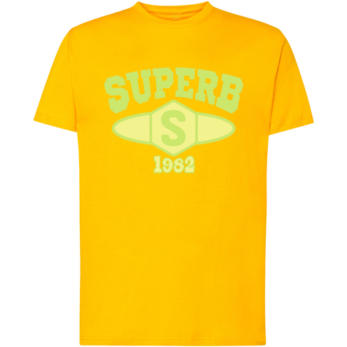 Abbigliamento Uomo T-shirt maniche corte Superb 1982 SPRBCA-2201-YELLOW Giallo
