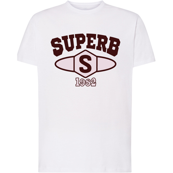 Abbigliamento Uomo T-shirt maniche corte Superb 1982 SPRBCA-2201-WHITE Bianco