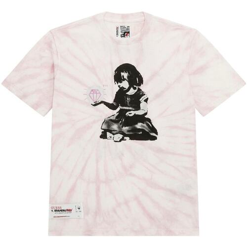 Abbigliamento Unisex bambino T-shirt maniche corte Guess T-SHIRT H3YJ05K9RMI Rosa