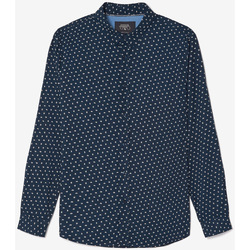Abbigliamento Uomo Camicie maniche lunghe Le Temps des Cerises Camicia GISOR Blu