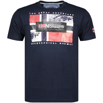 Abbigliamento Uomo T-shirt maniche corte Geographical Norway SW1240HGN-NAVY Marine