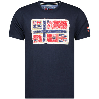 Abbigliamento Uomo T-shirt maniche corte Geographical Norway SW1245HGN-NAVY Blu