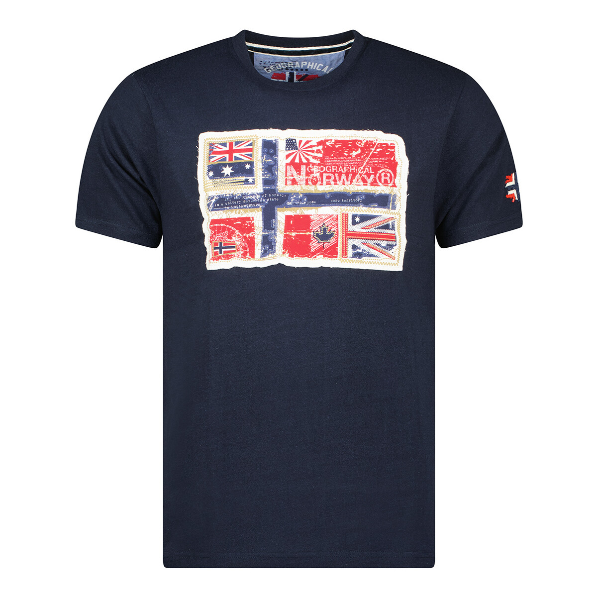 Abbigliamento Uomo T-shirt maniche corte Geographical Norway SW1245HGN-NAVY Blu