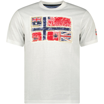 Abbigliamento Uomo T-shirt maniche corte Geographical Norway SW1245HGN-WHITE Bianco