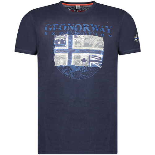 Abbigliamento Uomo T-shirt maniche corte Geographical Norway SW1270HGNO-NAVY Marine