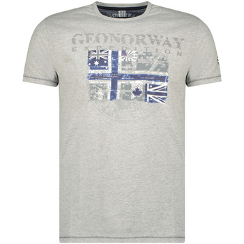 Abbigliamento Uomo T-shirt maniche corte Geographical Norway SW1270HGNO-BLENDED GREY Grigio