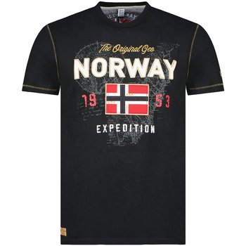 Abbigliamento Uomo T-shirt maniche corte Geographical Norway SW1304HGNO-BLACK Nero