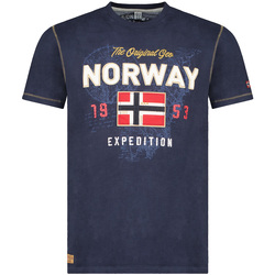 Abbigliamento Uomo T-shirt maniche corte Geographical Norway SW1304HGNO-NAVY Blu
