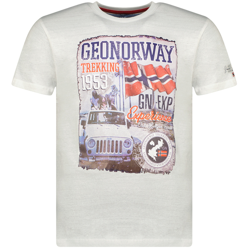 Abbigliamento Uomo T-shirt maniche corte Geo Norway SW1959HGNO-WHITE Bianco